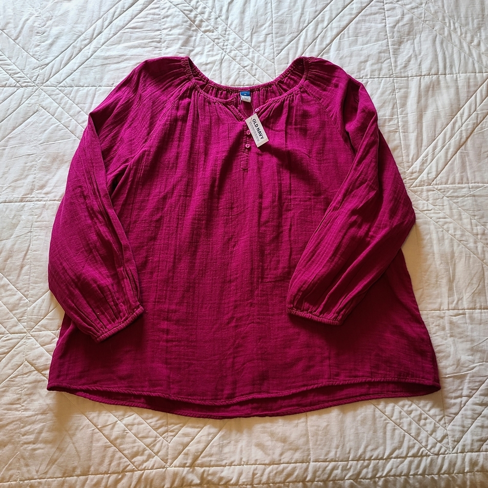 XL Old Navy Women's Peasant Blouse